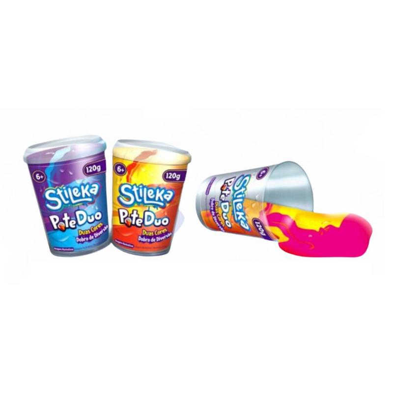 Slime Stileka Pote DUO 1 Unidade - Fampar - Slime / Amoeba